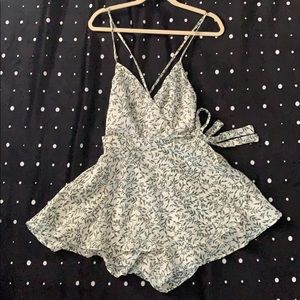 Plant Print Romper